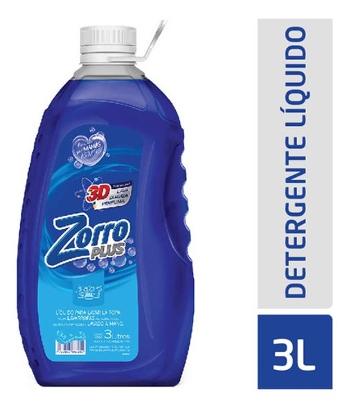 Jabon Liquido  Clasico Bot 3 Lt Zorro Jab.liquidos P/lavar 0 Jabon Liquido  Clasico Bot 3 Lt Zorro Jab.liquidos P/lavar 0