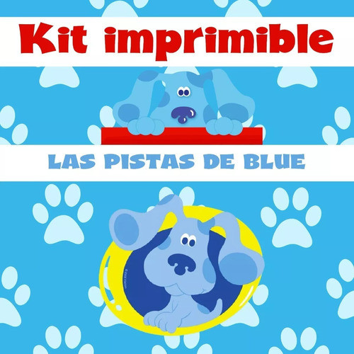 Kit De Cumpleaños Las Pistas De Blue Imprimible Editable 0