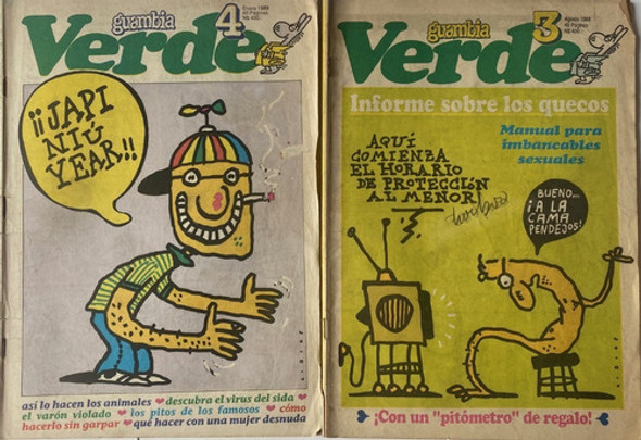 Guambia Verde 3 Y 4, Revista De Humor Uruguayo 1988 Cr7 0