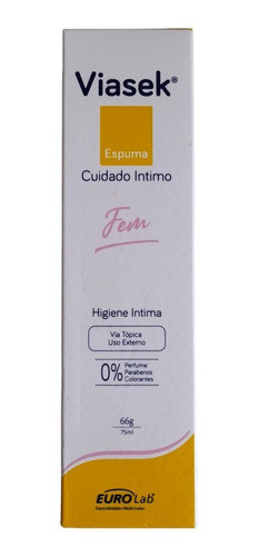 Viasek Espuma Fem Ph 4.5 Cuidado Intimo 75ml 0