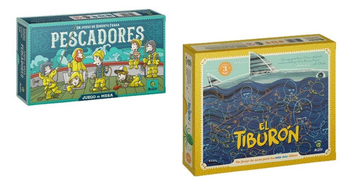 Combo Juegos De Mesa Pescadores + El Tiburón - Maldon 0