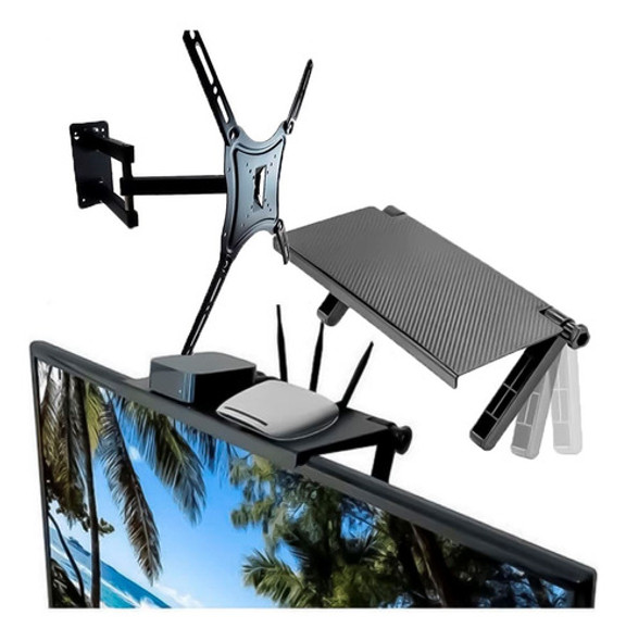 Soporte De Canalera Ajustable Y Soporte Tv Extensible 14-55 0