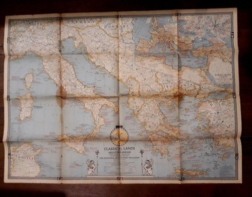 Mapa 1940 Imperio Romano Griego Mediterráneo Clásico Nationa 1