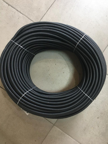 Caño Corrugado Flexible C/ Corte Negro 7/8 10 Metros Huferjo 1