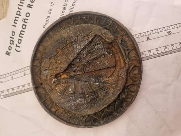 Placa Antigua De La Virgen De Lujan 1