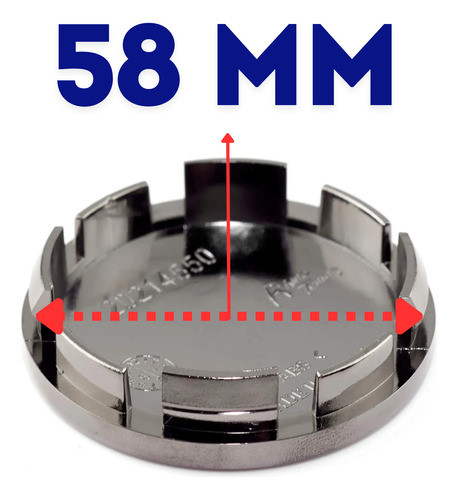 Emblema Logo Tapita Centro De Llanta Peugeot 58mm 1