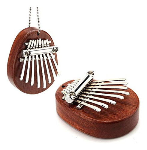 Aiex 8 Teclas Mini Kalimba Pulgar Piano Con Cordón Bolsillo 0