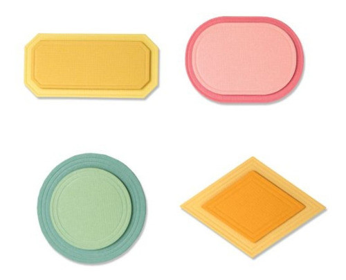 Cortante - Troquel Thinlits Sizzix Etiquetas 664481 1