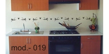 Decoración (adhesivo) Vinilo Flores Mod 019 Plancha 19 Piez 1