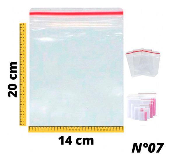 1000 Sacos Zip Lock 14x20 Hermetíco Saquinho Transparente 0