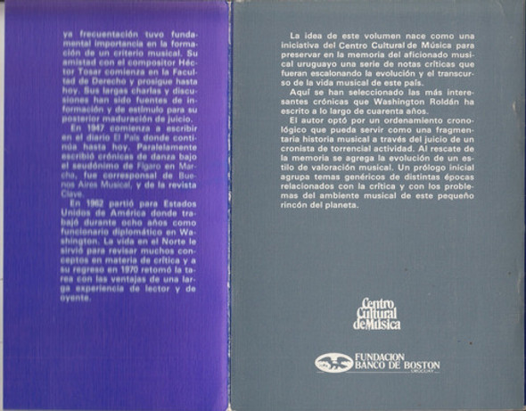 Montevideo Y Su Musica 1947 A 1982 Washington Roldan Notas 1 Montevideo Y Su Musica 1947 A 1982 Washington Roldan Notas 1