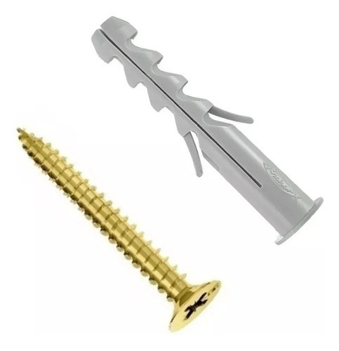 Tarugo Taco Fischer Sa 5 + Tornillo Tmf  3.5x30 Blister X 10 0