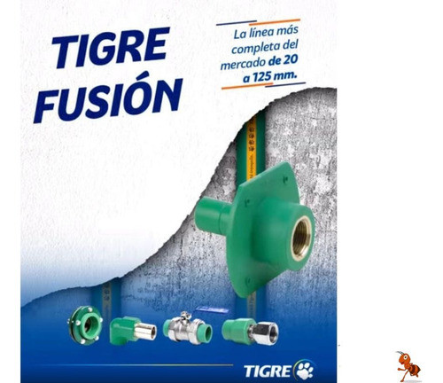 Te C/rosca Central Macho Fusion 25 Mm X 1/2 PuLG Tigre 1