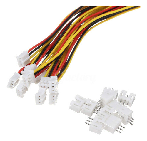 20 Cables Mini Micro Jst 2,0 Ph Conector De 3 Pines Macho 0