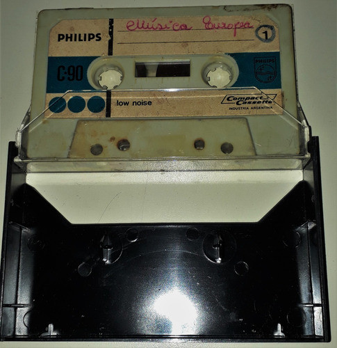 Cassette Phillips C 90 Low Noise Un Solo Uso 0