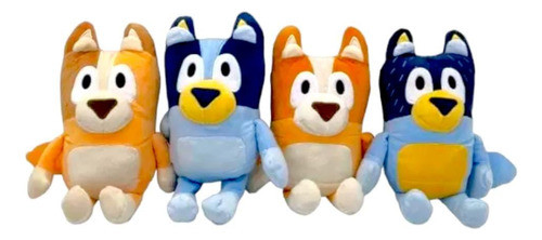 Peluche Bluey Y  Bingo X4 Familia Completa 0