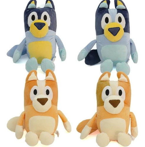 Peluche Bluey Y  Bingo X4 Familia Completa 1