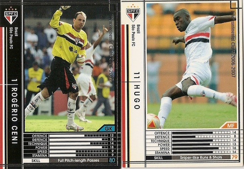 São Paulo Time Completo 16 Cards Panini Sega 2006-07 Japão 0