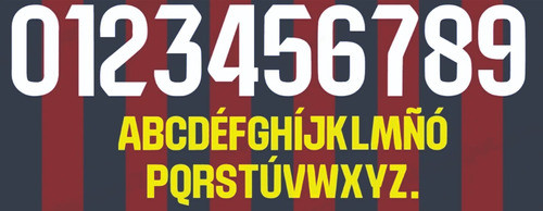 Tipografía Vectorizada Barcelona La Liga 2023 - 24 1