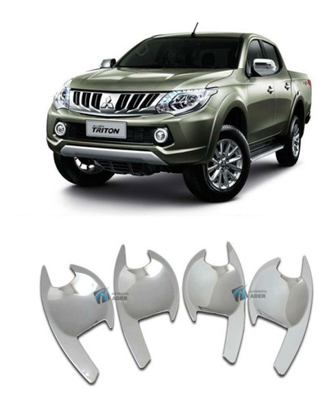 Kit Uñeros Manija Cromados Mitsubishi L200 Triton 2017 2019 0