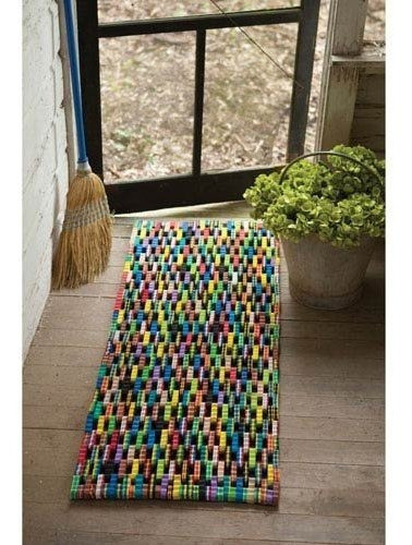 Kalalou Reciclado Flip Flop Large Rectangle Mat 0