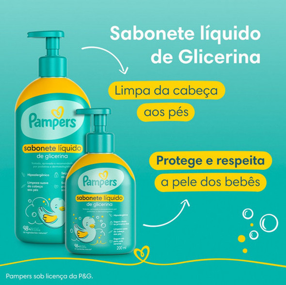 Sabonete Líquido De Glicerina Pampers 200ml 1