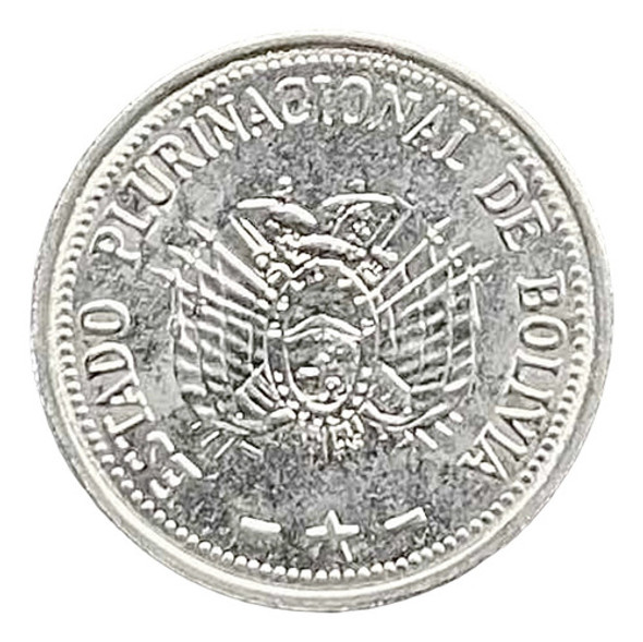 Bolivia Plurinacional - 50 Centavos - Año 2010 - Km #216 1