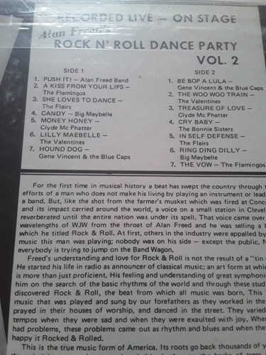 Gene Vincent  Flamingos - Rock And Roll Dance Vol 2 Lp Kktus 1