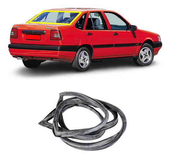 Borracha Vidro Traseiro Vigia Fiat Tempra Todos 0