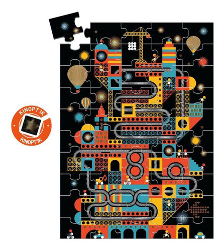 Ciudad Animada Puzzle 100 Piezas Djeco Con Movimiento 1