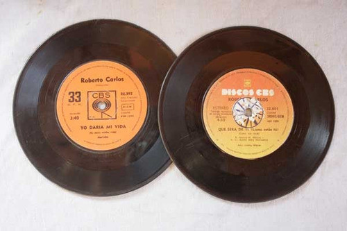 Roberto Carlos X 2 Vinilos Simples Cbs 22392 Y 22601 0