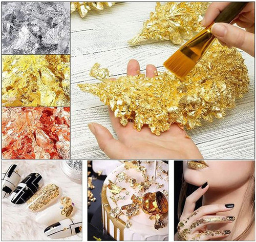 Escamas Plateadas De Papel Aluminio - 3grs (*1781) 1