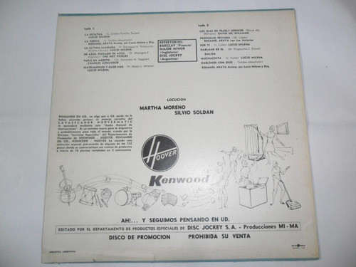 Disco Vinilo Hoover Kenwood Major Minor Barclay S.soldan 1