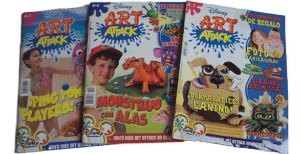 Lote De Revistas Art Attack 6 Ejs Disney 0 Lote De Revistas Art Attack 6 Ejs Disney 0