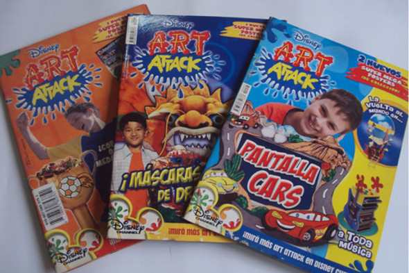 Lote De Revistas Art Attack 6 Ejs Disney 1 Lote De Revistas Art Attack 6 Ejs Disney 1