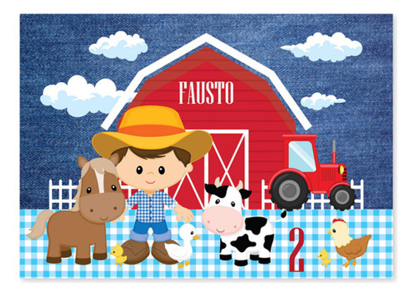 Kit Imprimible Animales De La Granja Jean Texturas 0