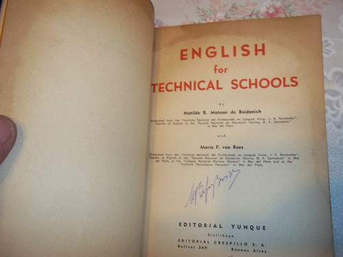 English For Technical Schools - Book 1 - De Boidanich - Rees 1