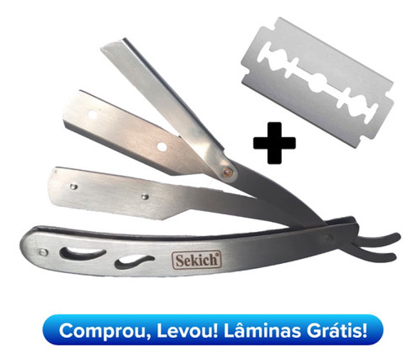 Navalhete De Aço Inox P/acabamento Proficional Barba Pezinho 1 Navalhete De Aço Inox P/acabamento Proficional Barba Pezinho 1