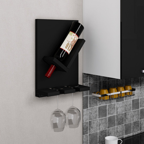 Estante Para Vinos Bodega Vinoteca Porta Copas Decoración 1