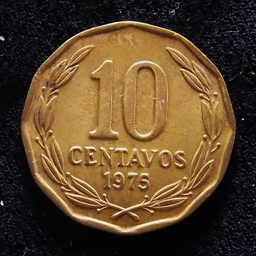 Chile 10 Centavos 1975 Excelente Km 205 0