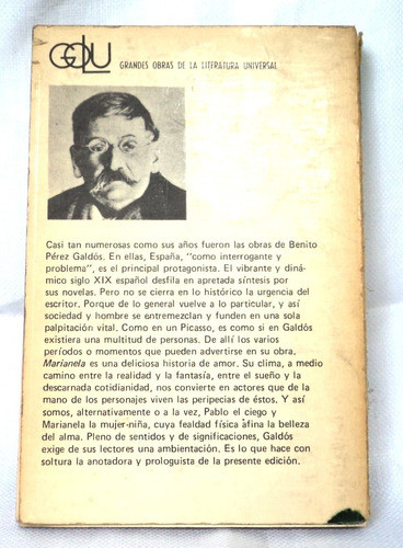 Libro Marianela Benito Perez Galdos Kapeluz B6 1