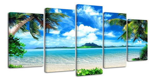 5 X Lienzo Print Marino Playa Impresión Moderno Home Decor A 1