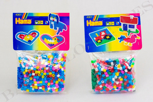 Hama Beads Pack X 500 Cuentas Juego Pedagógico 0