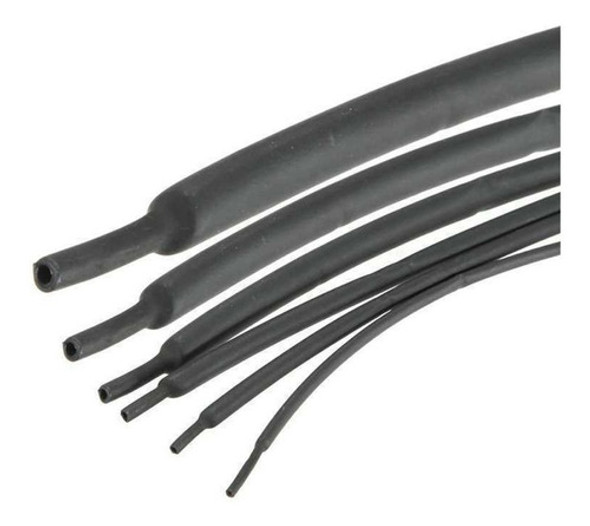 Tubo Termocontraible Spaghetti 6mm Negro X1metro 0 Tubo Termocontraible Spaghetti 6mm Negro X1metro 0
