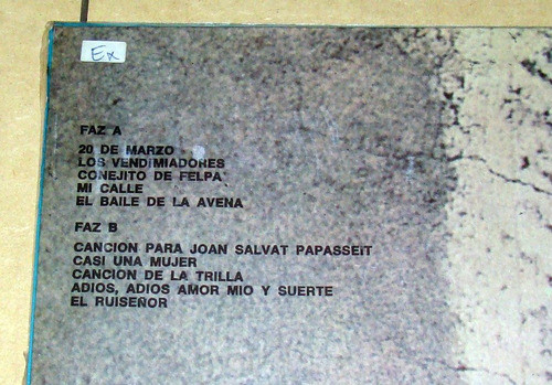 Joan Manuel Serrat 4 En Catalan Vinilo Lp Argentino / Kktus 1