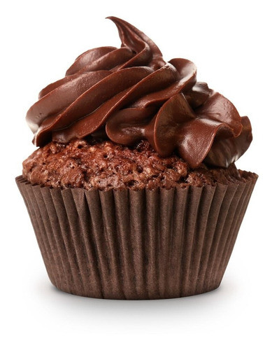 45 Forminhas Para Cupcake - Impermeável - Marrom Gourmet 0