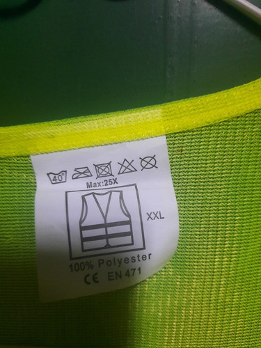 Chaleco Fluor Reflez Talle Xxl Para Moto. 1