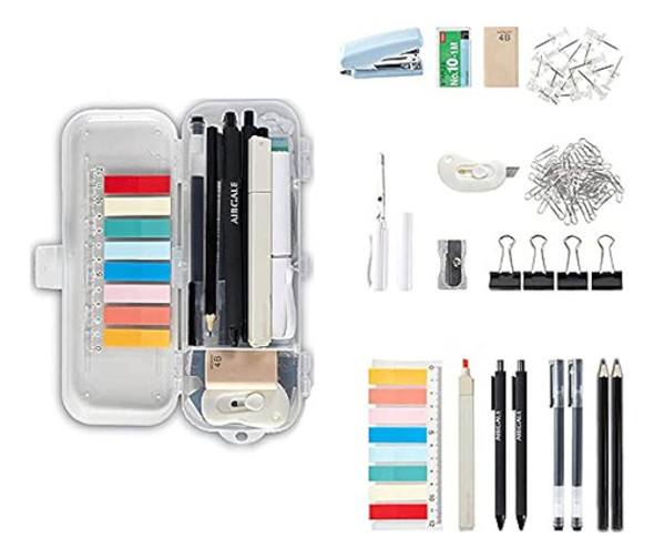 123 Piezas Kit De Suministros De Oficina Con Organizadores D 0