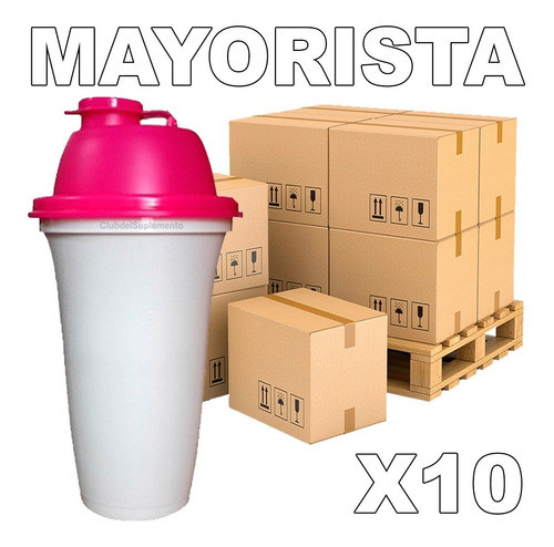 Promo 10 Vaso Mezclador Shaker Genetic Tapa Presión Proteína 0