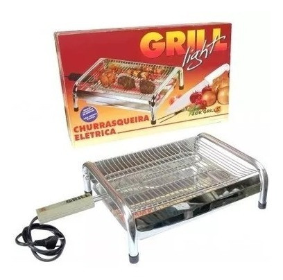 Churrasqueira Elétrica De Bancada Com Tampa Abadadora 110 V 1